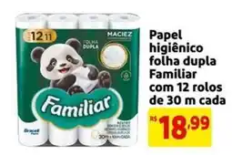 Mercado Extra Papel higiênico folha dupla familiar oferta