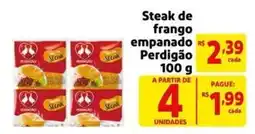 Mercado Extra Steak de frango empanado Perdigão oferta