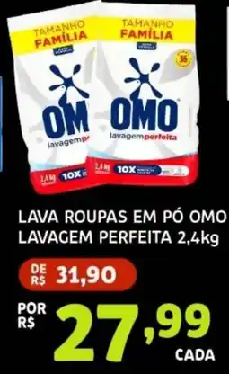 Bergamais Supermercados Lava roupas em pó omo lavagem perfeita oferta