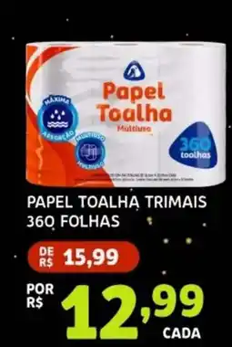 Bergamais Supermercados papel toalha trimais oferta