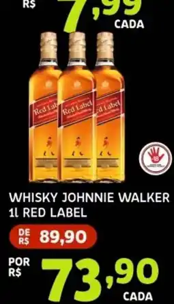 Bergamais Supermercados Whisky johnnie walker 1l red label oferta
