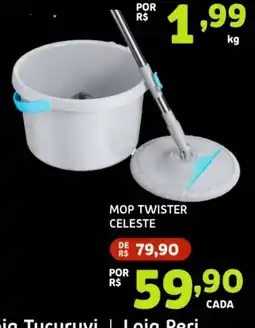 Bergamais Supermercados Mop twister celeste oferta
