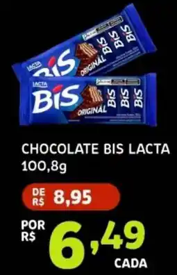 Bergamais Supermercados Chocolate bis lacta original oferta