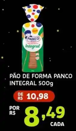 Bergamais Supermercados Pão de forma panco integral oferta
