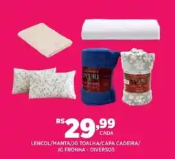 DB Supermercados Lencol/manta JG toalha capa cadeira JG fronha diversos oferta