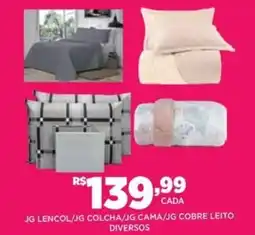 DB Supermercados JG lencol JG colcha JG cama JG cobre leito diversos oferta