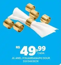 DB Supermercados JG anel P/guardanapo dour oferta