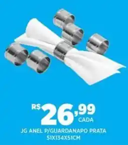 DB Supermercados JG anel P/guardanapo prata oferta