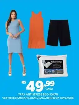 DB Supermercados Trav antistress bco 50x70 vestido camisa blusao saia bermuda diversos oferta