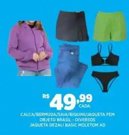 DB Supermercados Calca bermuda saia biquini jaqueta fem objeto brasil diversos jaqueta dezali basic moletom AD oferta