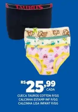 DB Supermercados Cueca tauros cotton P/GG oferta