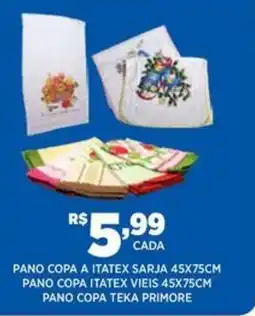 DB Supermercados Pano copa a itatex sarja pano copa itatex vieis pano copa teka primore oferta