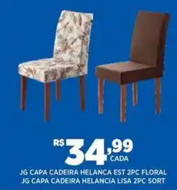 DB Supermercados JG capa cadeira helanca EST floral JG capa cadeira helancia lisa sort oferta