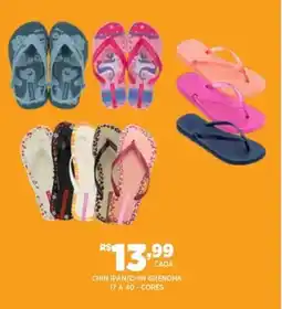 DB Supermercados Chin ipan chin grendha 17 A 40 cores oferta