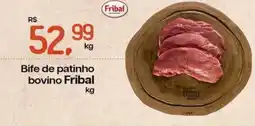 Cometa Supermercados Bife de patinho bovino Fribal oferta