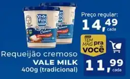 Cometa Supermercados Requeijão cremoso vale milk oferta