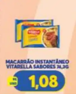 Atacadão Centro Sul macarrão instantâneo vitarella sabores oferta