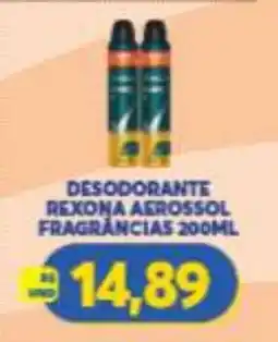 Atacadão Centro Sul Desodorante rexona aerossol fragrâncias oferta