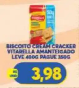 Atacadão Centro Sul Biscoito cream cracker vitarella amanteigado oferta