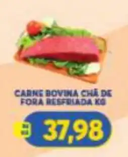 Atacadão Centro Sul carne bovina chá de fora resfriada kg oferta
