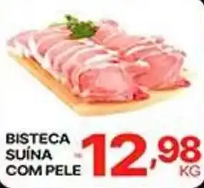 Supermercados Santa Helena Bisteca suina com pele oferta