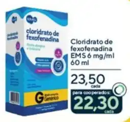 Drogaria Coop Cloridrato de fexofenadina oferta
