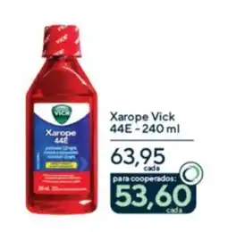 Drogaria Coop Xarope vick 44e oferta