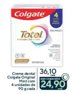 Drogaria Coop Creme dental Colgate Original Mint oferta
