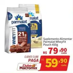 Macromix Atacado Suplemento Alimentar Parmalat WheyFit Pouch oferta