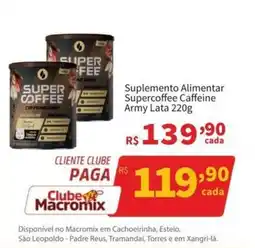 Macromix Atacado Suplemento Alimentar Supercoffee Caffeine Army oferta