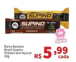 Macromix Atacado Barra Banana Brasil Supino Protein sem Açúcar oferta