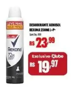 Bistek Supermercados Desodorante aerosol rexona 250ml l-p- oferta