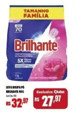 Bistek Supermercados Lava roupa pó brilhante 4kg oferta