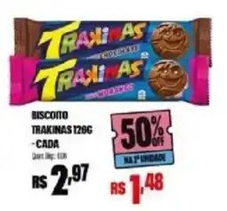 Bistek Supermercados Biscoito trakinas 126g oferta
