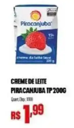 Bistek Supermercados Creme de leite piracanjuba tp oferta
