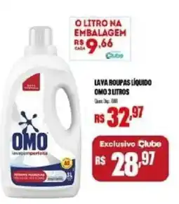 Bistek Supermercados lava roupas liquido omo 3 litros oferta
