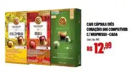 Bistek Supermercados Cafe cápsula três corações 50g compatíveis c/ nespresso - cada oferta
