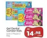 Novo Atacarejo Condor - gel dental kids oferta
