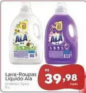 Novo Atacarejo Ala - lava-roupas líquido oferta
