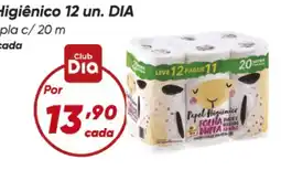 Dia Dia - higiênico 12 un oferta