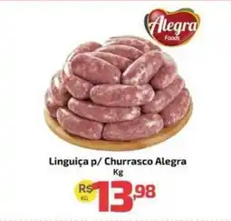 Supermercado Jacomar Linguiça P Churrasco Alegra oferta