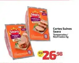 Supermercado Jacomar Cortes Suínos Seara oferta
