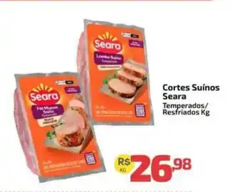 Supermercado Jacomar Cortes Suínos Seara oferta