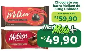 Chocolate em barra melken