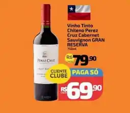 Supermercado Jacomar Vinho tinto chileno perez cruz cabernet sauvignon gran reserva oferta