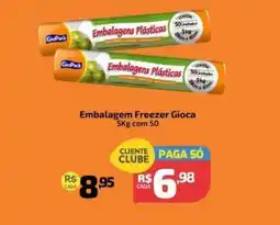 Supermercado Jacomar Embalagem Freezer Gioca oferta