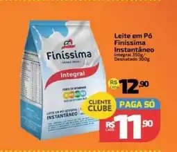 Supermercado Jacomar Leite em pó finíssima instantâneo integral desnatado oferta