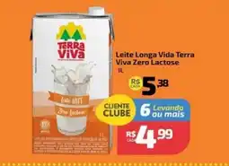 Supermercado Jacomar Leite longa vida terra viva zero lactose oferta