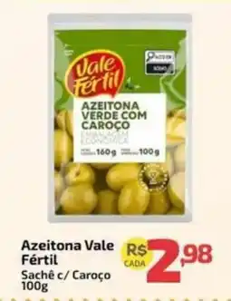 Supermercado Jacomar Azeitona Vale Fértil Sachê C/Caroço oferta