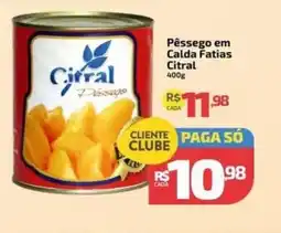 Supermercado Jacomar Pêssego em calda fatias citral oferta